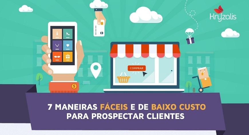 Topo do infográfico de como prospectar clientes na prática