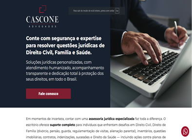 Cascone Advogados Landing Pages