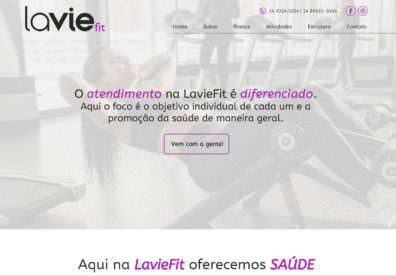 Lavie Fit Sites Institucionais