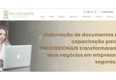 Thaliane Duarte Sites Institucionais