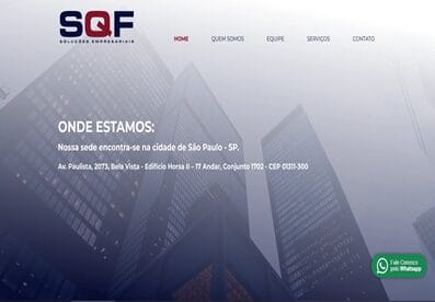 SQF Soluções Empresariais Sites Institucionais