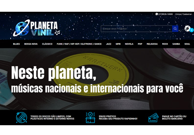 Planeta Vinil Lojas Virtuais