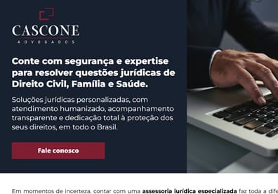 Cascone Advogados Landing Pages